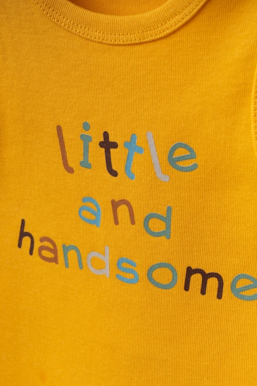 Little Handsome Baskılı 2li  Penye Tulum 1015