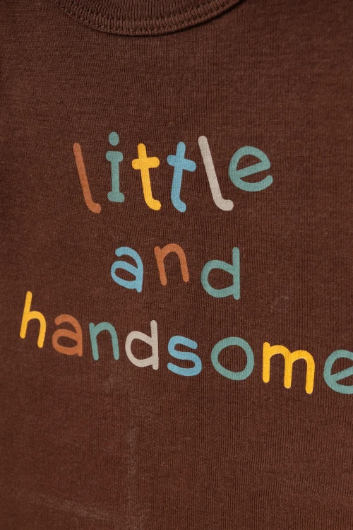 Little Handsome Baskılı 2li  Penye Tulum 1015