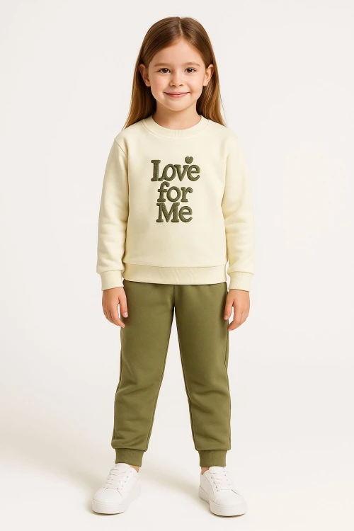Love For Nakışlı Kız Çocuk Takım 20457
