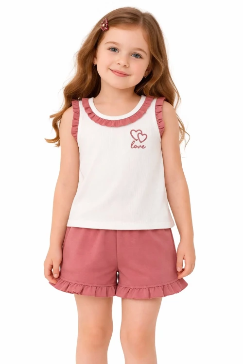 Love Nakışlı Kız Takım 50364