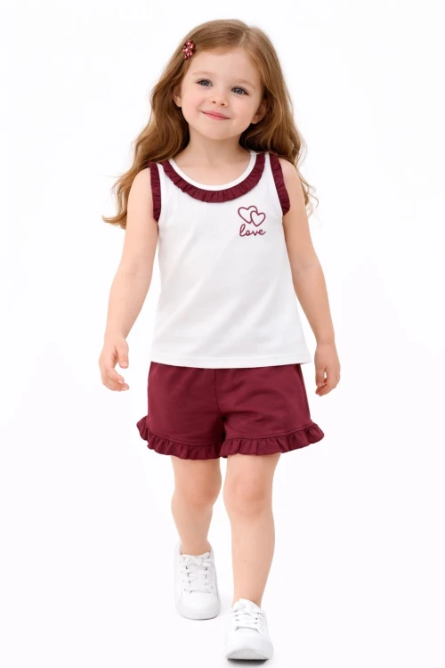 Love Nakışlı Kız Takım 50364