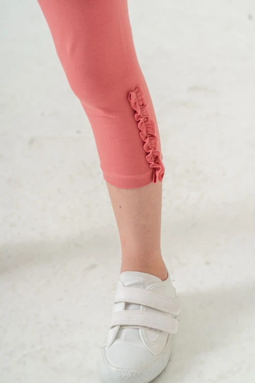 Lovely Baskılı Fırfırlı Kız Çocuk Takım 50655