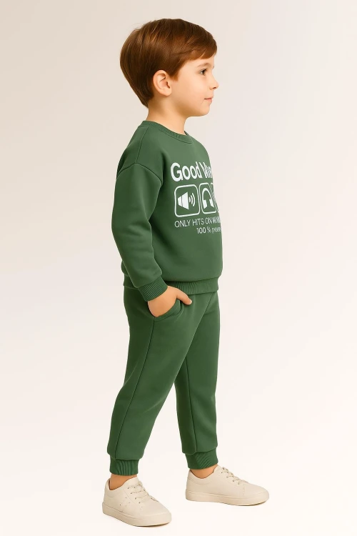 Good Vibes Baskılı Erkek Çocuk Takım 20403