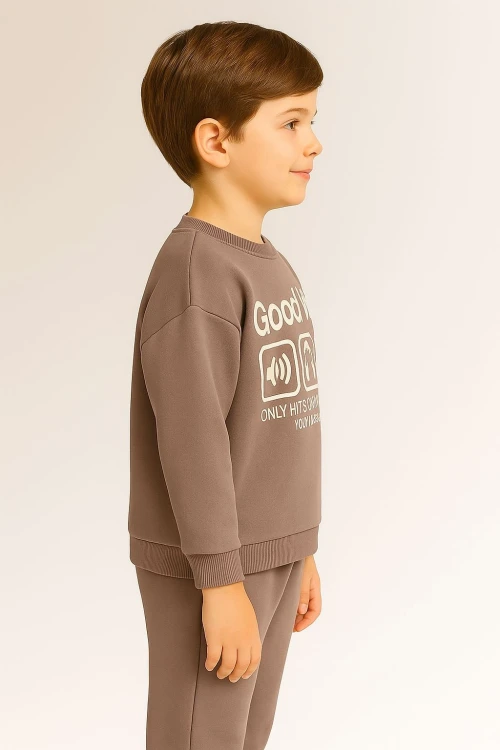 Good Vibes Baskılı Erkek Çocuk Takım 20403