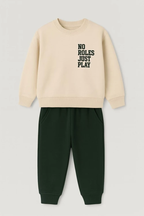 No Rules Baskılı Erkek Çocuk Takım 20407