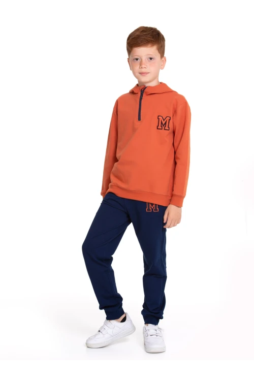 M. Nakışlı Fermuarlı Eşofman Takımı 54404