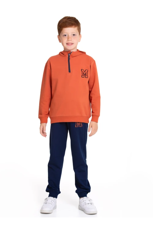 M. Nakışlı Fermuarlı Eşofman Takımı 54404