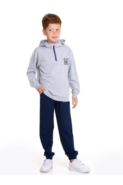 M. Nakışlı Fermuarlı Eşofman Takımı 54404