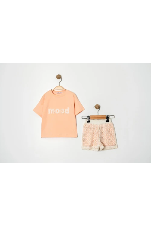 Mood Nakışlı Şortlu Kız Takım 12243