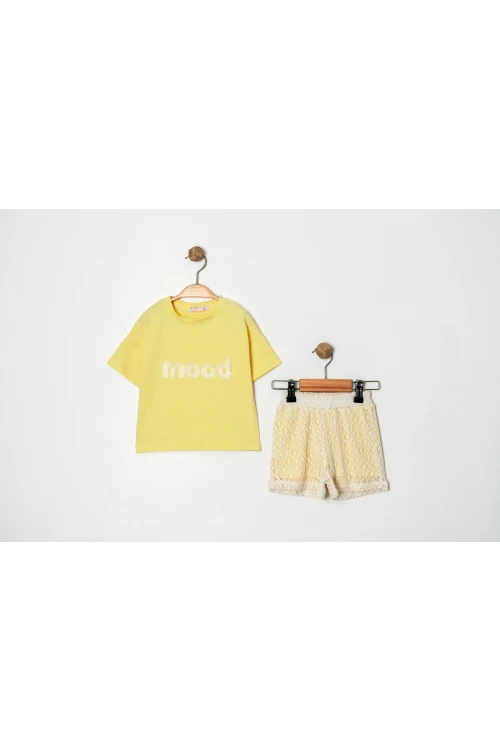 Mood Nakışlı Şortlu Kız Takım 12243