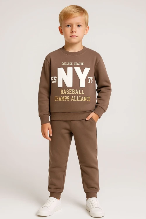 Ny Baskılı Erkek Çocuk Takım 20405