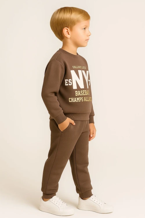 Ny Baskılı Erkek Çocuk Takım 20405