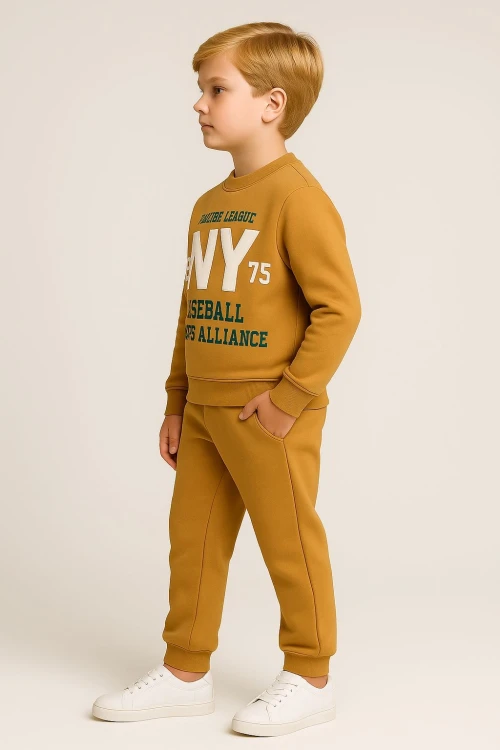 Ny Baskılı Erkek Çocuk Takım 20405
