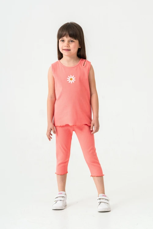 Papatya Nakışlı Taytlı Takım 50354