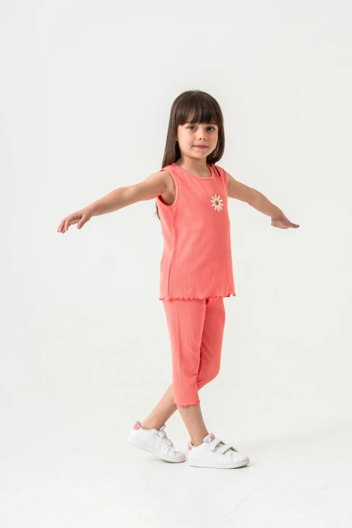 Papatya Nakışlı Taytlı Takım 50354