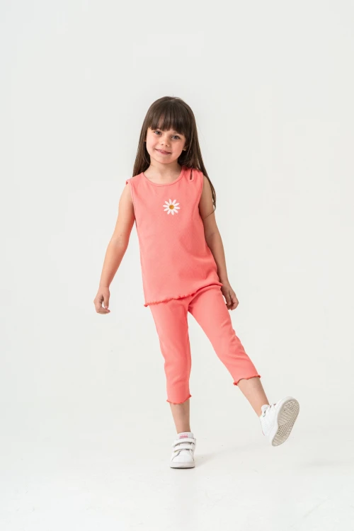 Papatya Nakışlı Taytlı Takım 50354