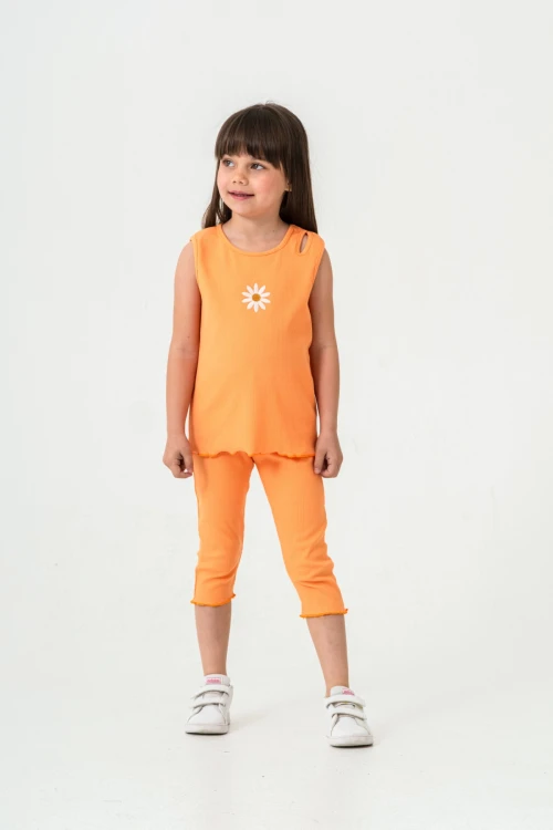 Papatya Nakışlı Taytlı Takım 50354