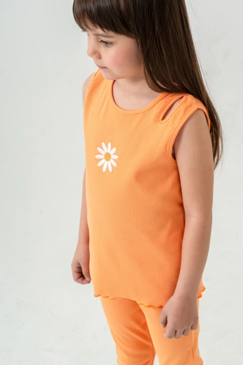 Papatya Nakışlı Taytlı Takım 50354