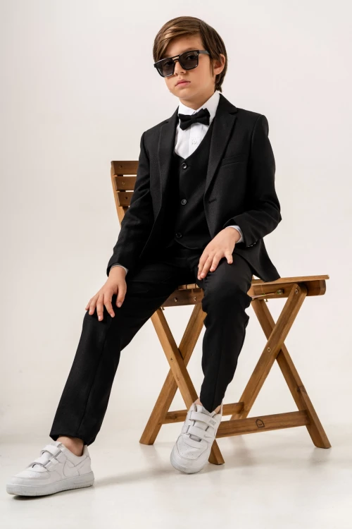 Papyonlu Ceketli Takım Elbise 4001