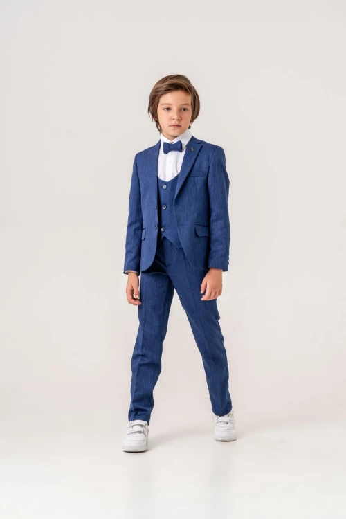 Papyonlu Ceketli Takım Elbise 4022