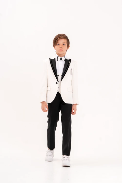 Papyonlu Ceketli Takım Elbise 4214