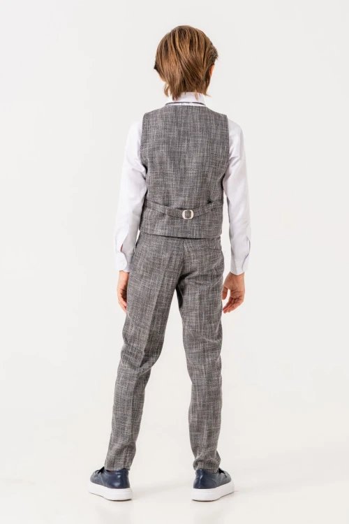 Papyonlu Yelekli Takım Elbise 3053