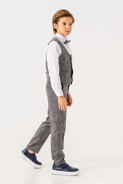 Papyonlu Yelekli Takım Elbise 3054