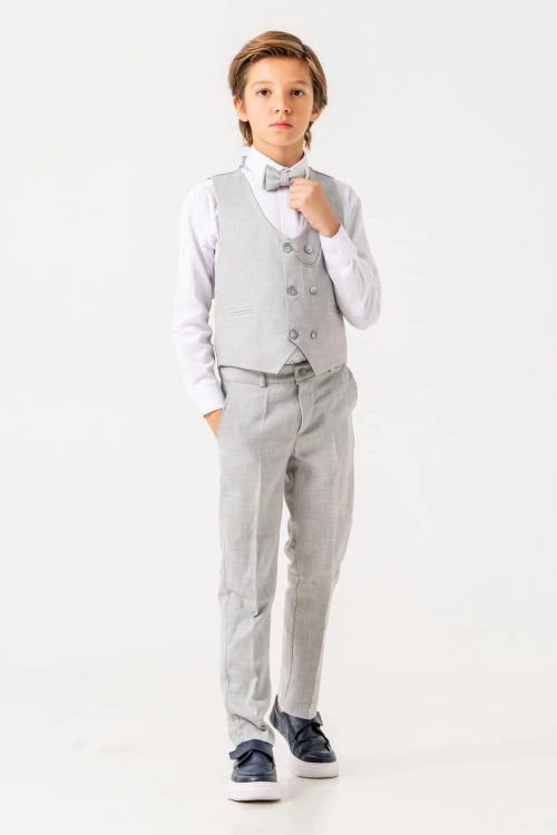 Papyonlu Yelekli Takım Elbise 3054