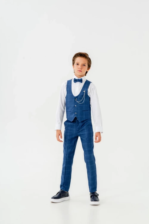 Papyonlu Yelekli Takım Elbise 3062