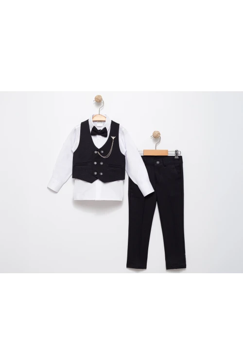 Papyonlu Yelekli Takım Elbise 5350