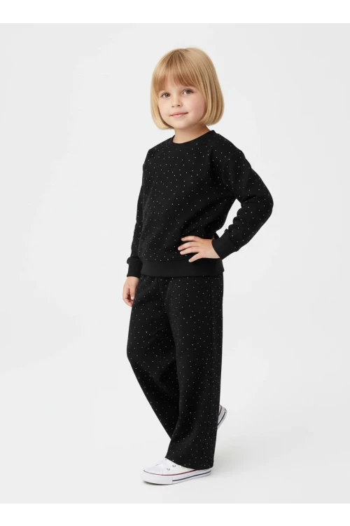 Parlak Taşlı Kız Çocuk Takım 20459