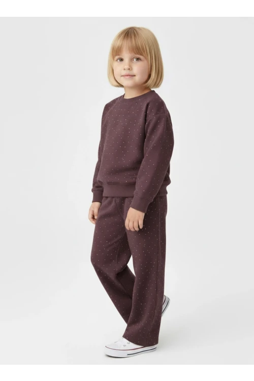 Parlak Taşlı Kız Çocuk Takım 20459