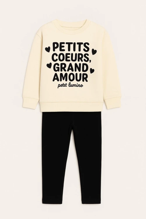 Petits Baskılı Kız Çocuk Takım 20453