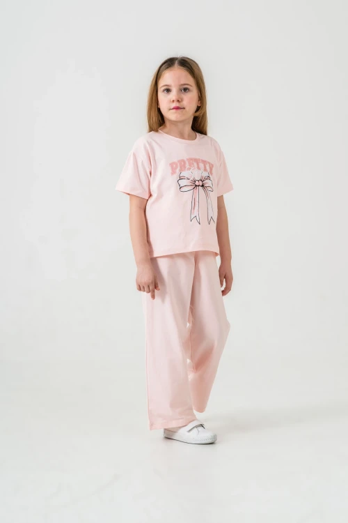 Pretty Girl Baskılı Kız Çocuk Takım 033