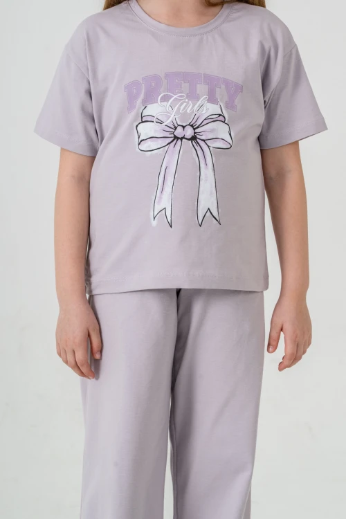 Pretty Girl Baskılı Kız Çocuk Takım 033