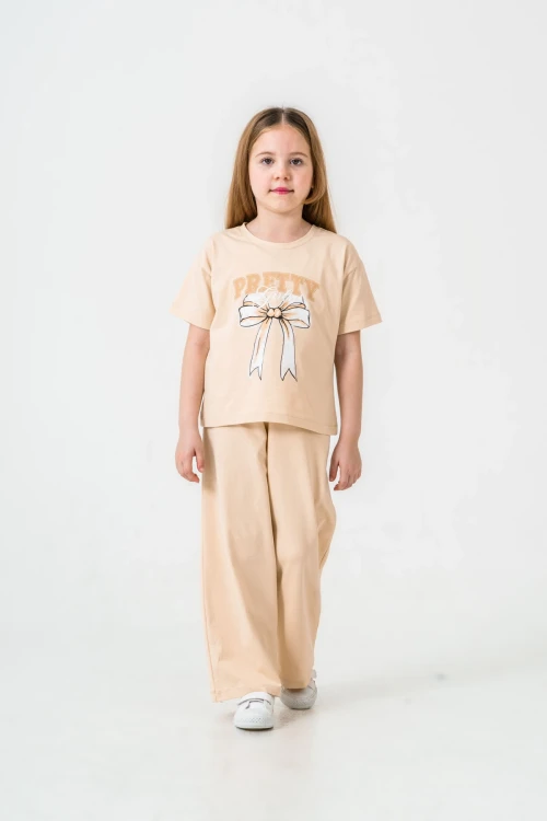 Pretty Girl Baskılı Kız Çocuk Takım 033