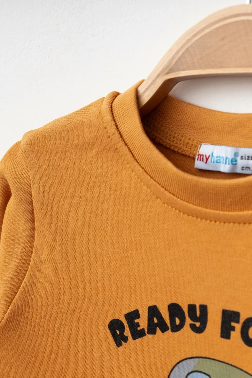 Ready Araba Baskılı Erkek Bebek Pijama Takımı 74172