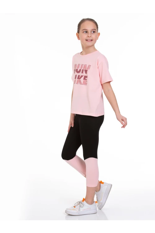 Run Baskılı Taytlı Takım 73251-1