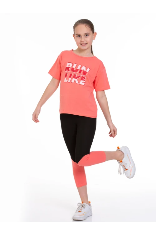 Run Baskılı Taytlı Takım 73251-1