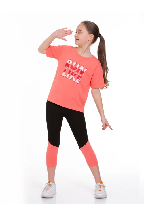 Run Baskılı Taytlı Takım 73251-1