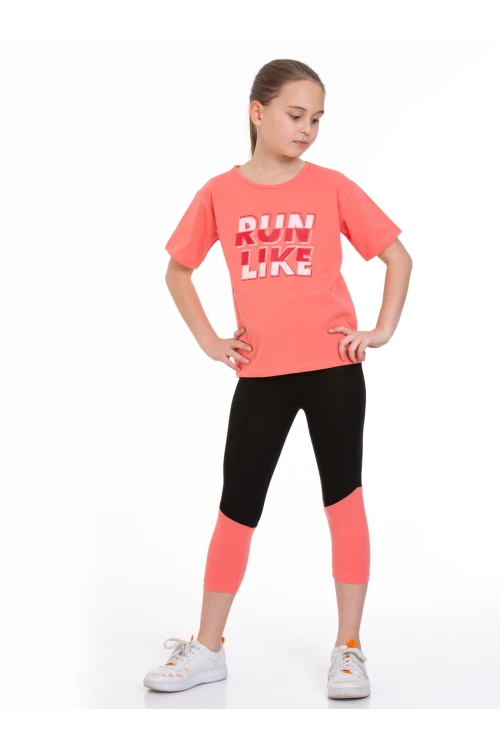 Run Baskılı Taytlı Takım 73251-1