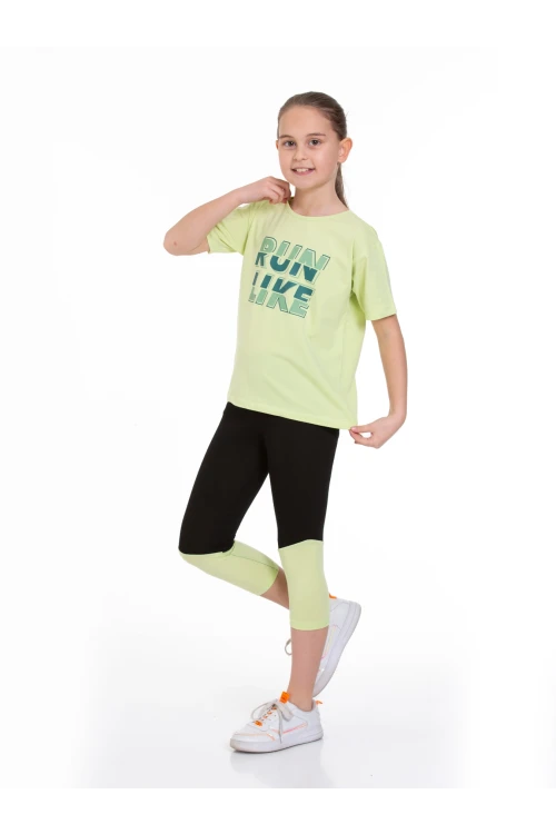 Run Baskılı Taytlı Takım 73251-1