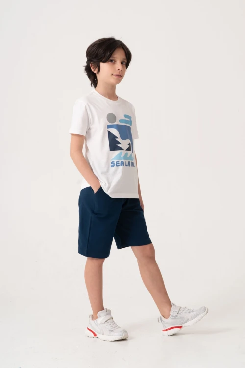 Sea La Vie Baskılı Erkek Çocuk Takım 50604
