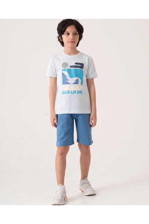 Sea La Vie Baskılı Erkek Çocuk Takım 50604