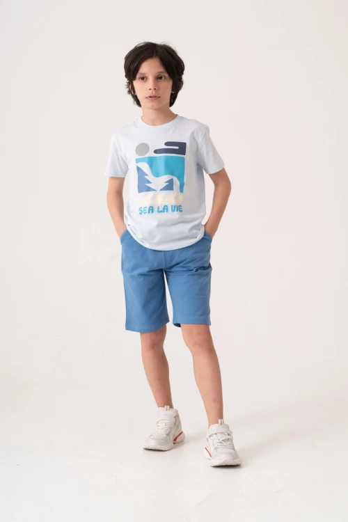 Sea La Vie Baskılı Erkek Çocuk Takım 50604
