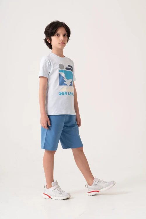 Sea La Vie Baskılı Erkek Çocuk Takım 50604