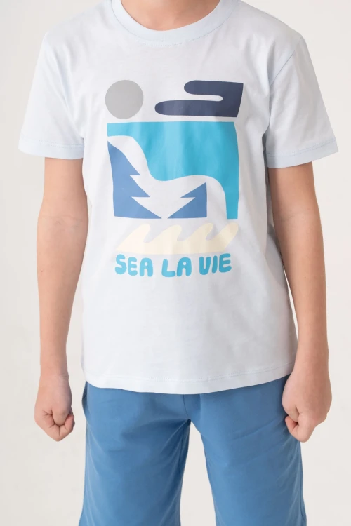 Sea La Vie Baskılı Erkek Çocuk Takım 50604