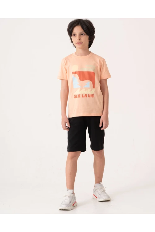 Sea La Vie Baskılı Erkek Çocuk Takım 50604