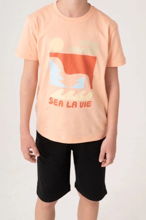 Sea La Vie Baskılı Erkek Çocuk Takım 50604