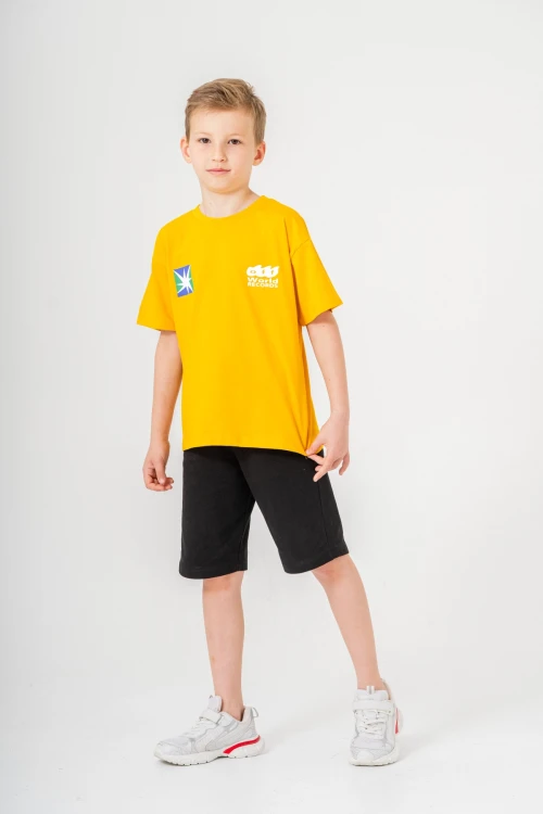 Sırtı Baskılı Şortlu Erkek Çocuk Takım 051